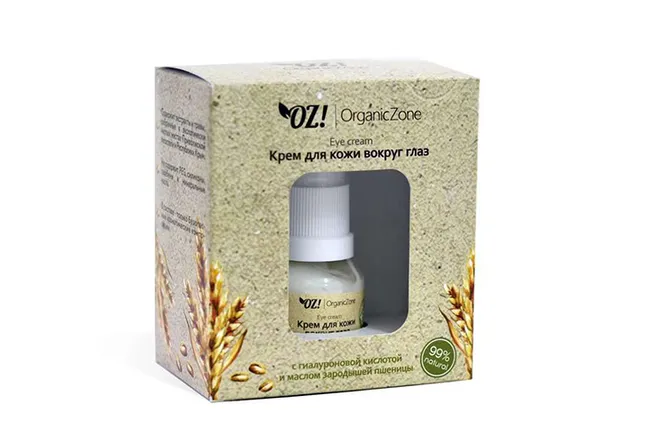Крем для кожи вокруг глаз с гиалуроновой кислотой и маслом зародышей пшеницы Eye Cream, OrganicZone