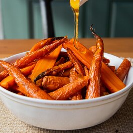 Рецепт моркови, запечённой в духовке