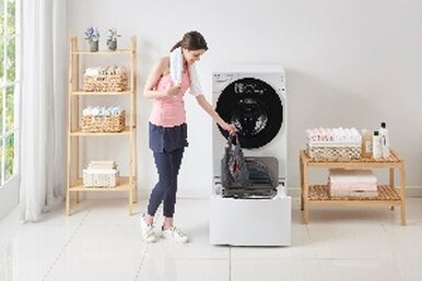 Двойное удобство с новой стиральной машиной LG из категории TWINWash™