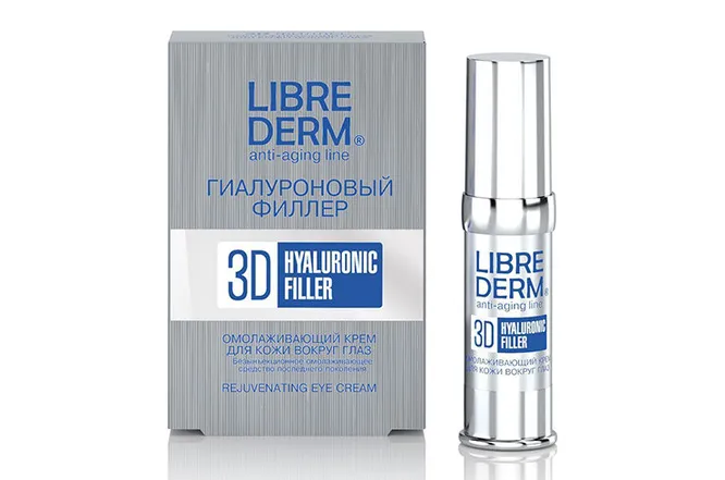 Омолаживающий крем для кожи вокруг глаз Гиалуроновый филлер 3D Hyaluronic Filler, LibreDerm