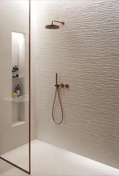 плитка в ванную с эффектом 3D