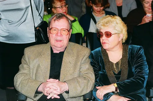 Пуговкин со своей третьей женой