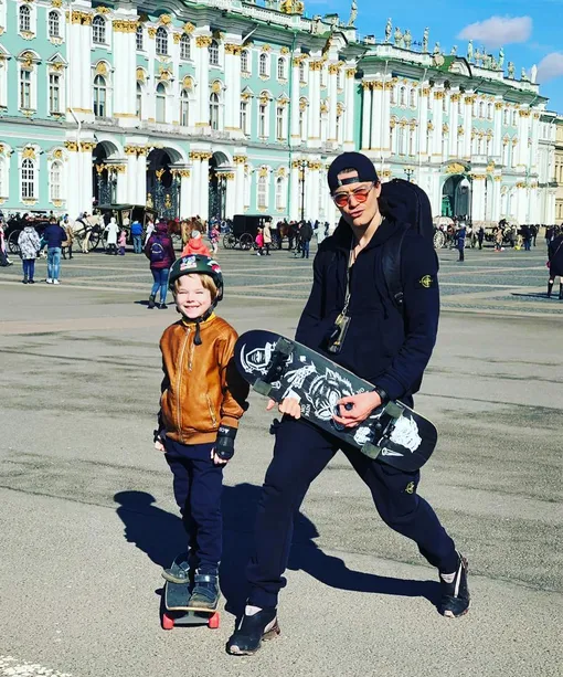 Максим Матвеев с сыном Андреем