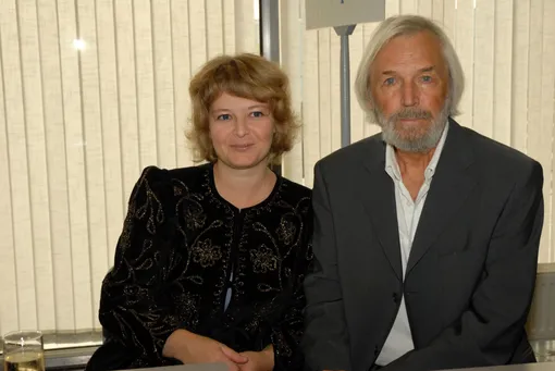 Станислав Любшин с супругой Ириной