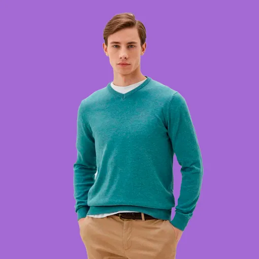 Подарок для мужчины — Базовый пуловер с хлопком от BAON