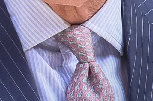 В галстуке Карла III «вшит» код с его титулом