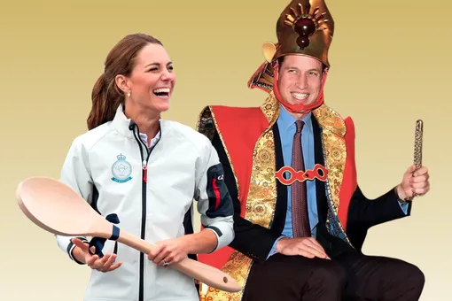 Смешной и ещё смешнее: 30 уморительных фото принца Уильяма и принцессы Кэтрин