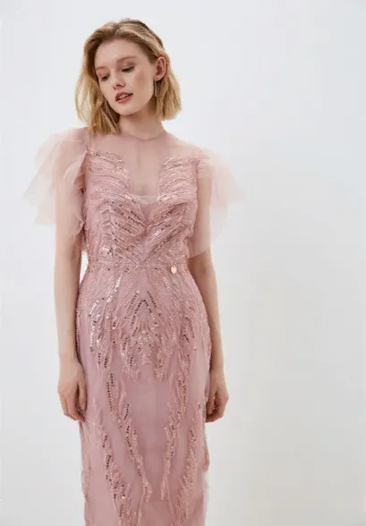 розовое вечернее платье купить