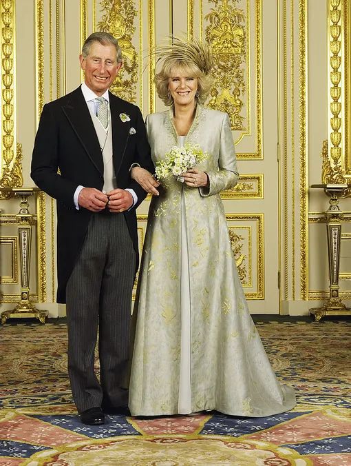 Карл III и Камилла в день свадьбы