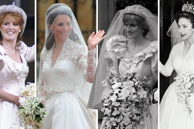 Замуж за принца: 10 самых роскошных свадебных платьев в истории британской монархии