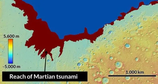 карта древнего Марса