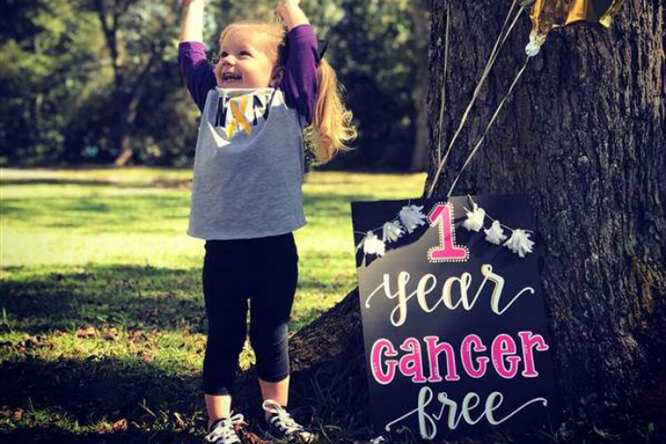 Сильная и храбрая. Трехлетняя девочка празднует первую годовщину выздоровления от рака