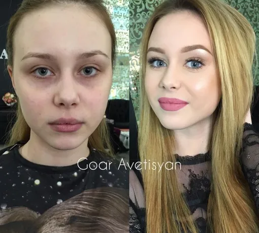 Как макияж меняет возраст: фото до и после наложения мейкапа визажистами