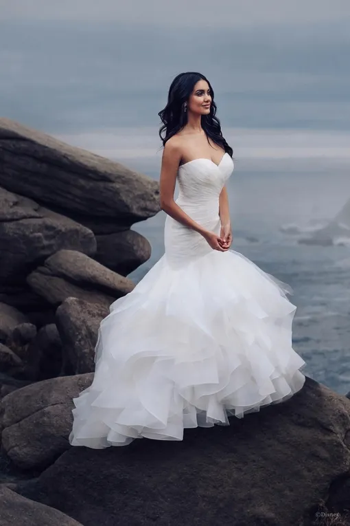платье русалки, свадебное платье