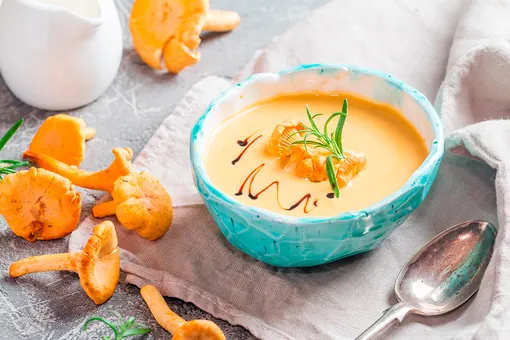 Рецепт крем — супа из лисичек с картофелем