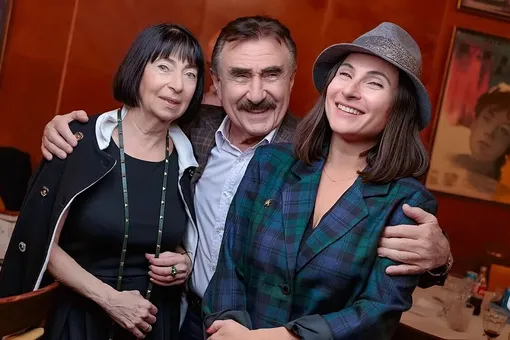 Леонид Каневский с женой Анной и дочерью фото