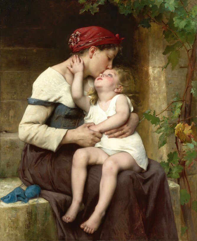 Леон-Жан-Базиль Перро, «Мать с ребенком», 1894