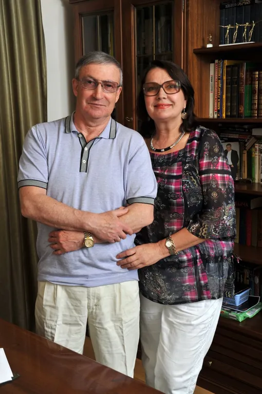 Семен Альтов с женой