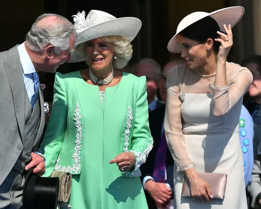 Принц Чарльз, Камилла Паркер-Боулз и Меган Маркл 22 мая 2018 года