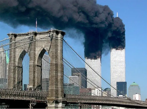Редкие фото с места трагедии 11 сентября в Нью-Йорке