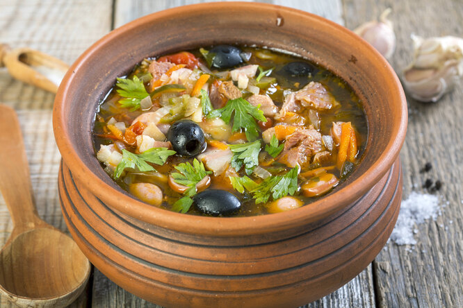 Рецепт сборной мясной солянки Рецепт сборной мясной солянки