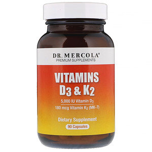 Витамины D3 и K2, Dr. Mercola, 6625 руб