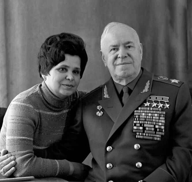 Маршал Георгий Константинович Жуков с женой Галиной Александровной