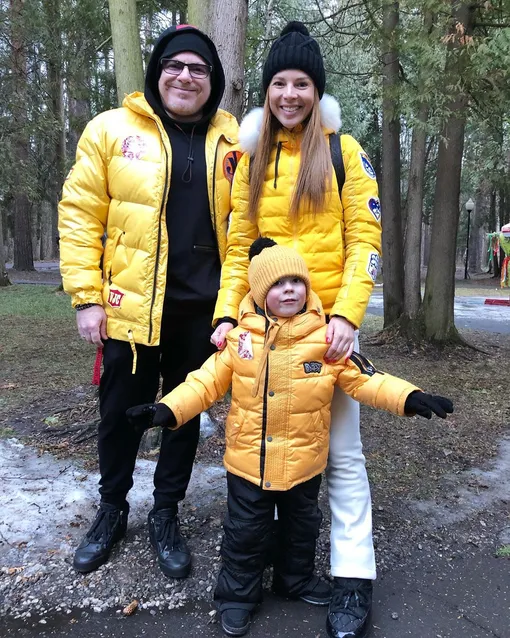Наталья Подольская с мужем и сыном