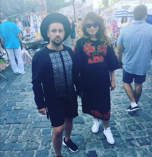 Дмитрий Монатик с женой Ириной в 2015 году