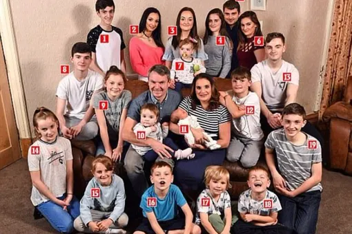 Самая большая семья в Британии рассказала, что такое растить 19 детей