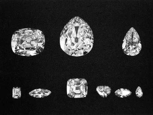 Девять главных камней, полученных при обработке алмаза Куллинан