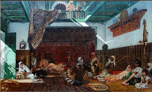 Интерьер марокканского гарема.