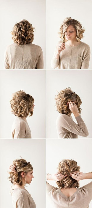 Как уложить кудрявые волосы: три причёски, мастер-класс с фото и описанием