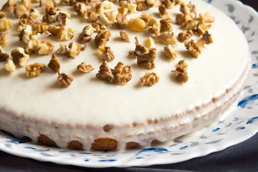 Тыквенный торт без выпечки: правильный и вкусный десерт