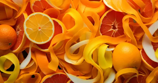 Корки апельсина и лимона фото AI