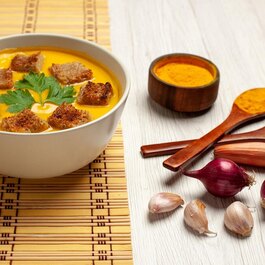 Рецепт тыквенного супа-пюре с мускатным орехом