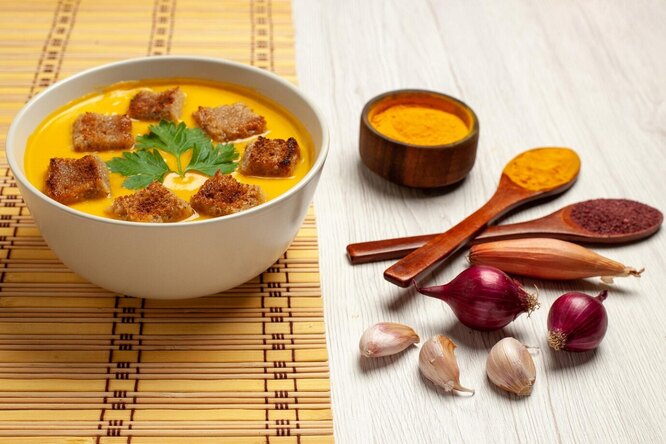Рецепт тыквенного супа-пюре с мускатным орехом
