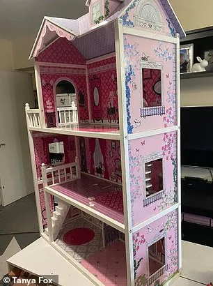 розовый домик, кукольный домик, домик для барби