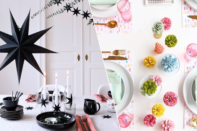 Как украсить стол к Новому году: 20 простых идей