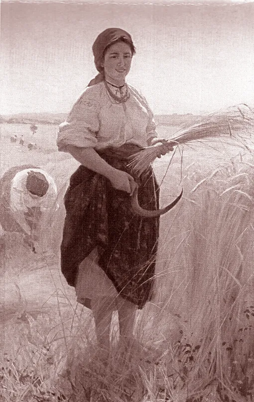 Жница. Картина Н. К. Пимоненко. 1889 г.