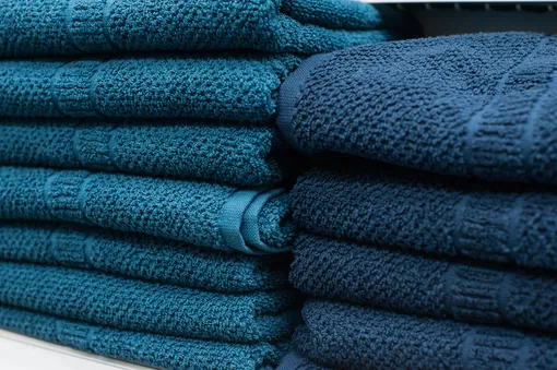 полотенца синие