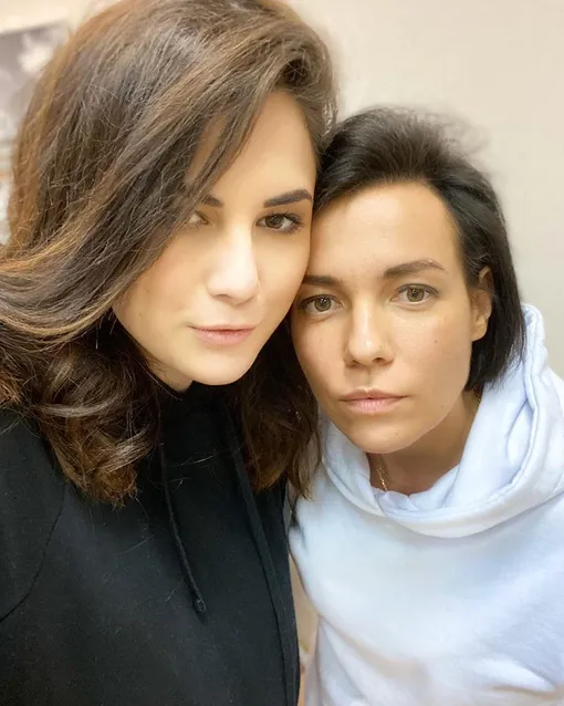 Надежда Борисова с дочерью Ксенией Мироновой