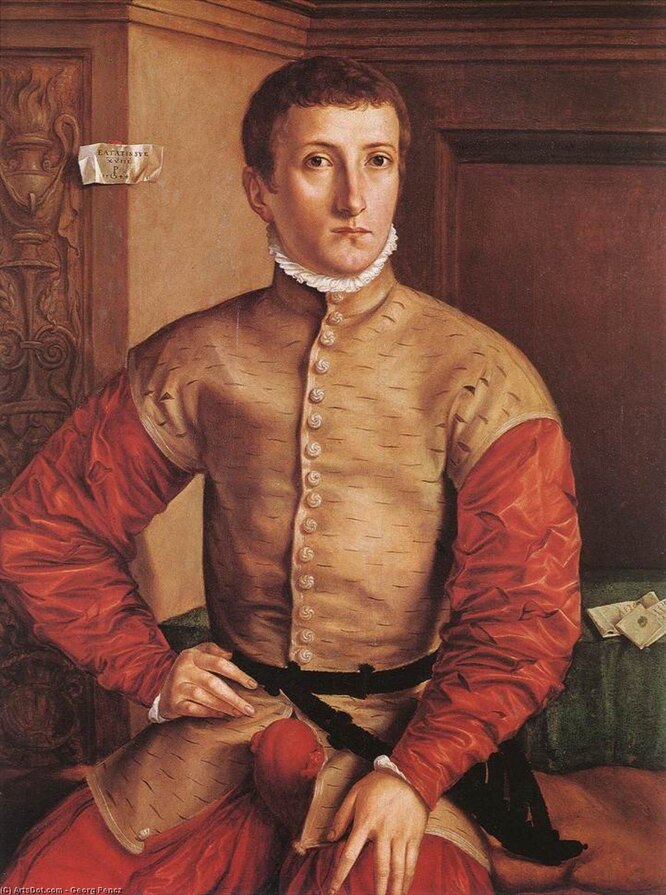 Георг Пенц, «Портрет сидящего юноши», 1544