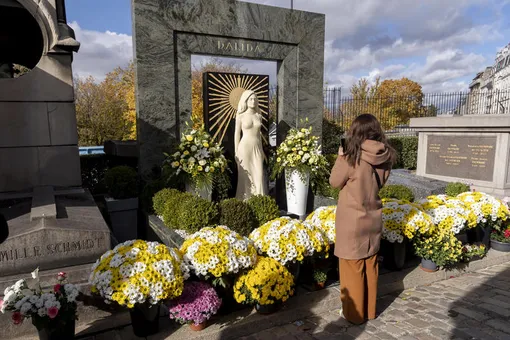 Могила Далиды на кладбище Монмартр в Париже