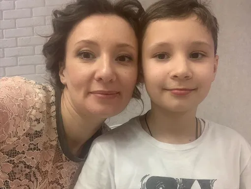 Анна Кузнецова с сыном Ваней