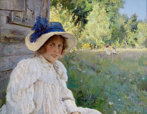 Летом. Портрет Ольги Серовой. 1895