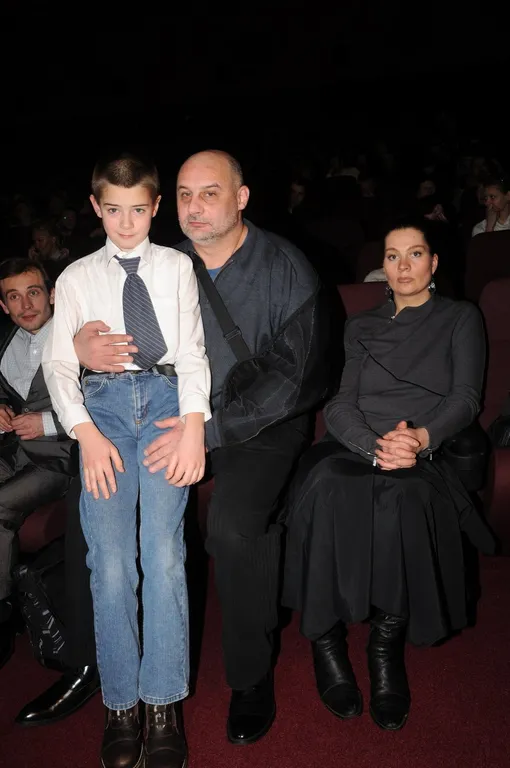Сергей Говорухин с сыном и женой