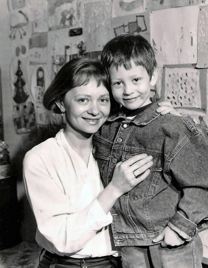 Татьяна Божок с сыном