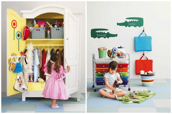 Детская для девочки: что убрать из комнаты и где хранить игрушки? 