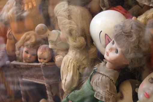 куклы, зловещие куклы, винтажные куклы, старая кукла, лавка старьевщика